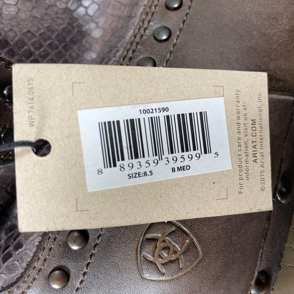 Ariat Memphis Leather Studded Western Boots - Picture 8 of 9